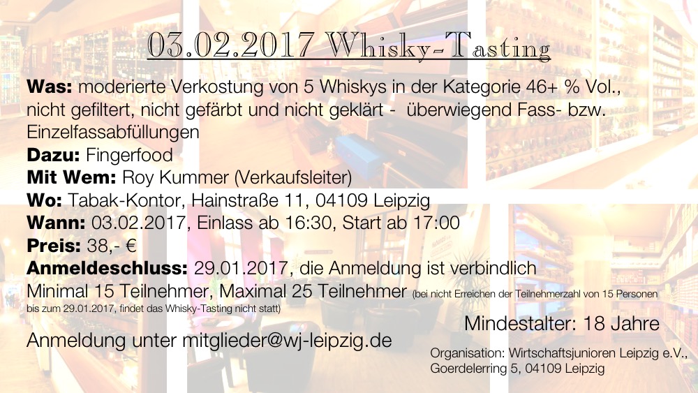 Whisky-Tasting der WJL
