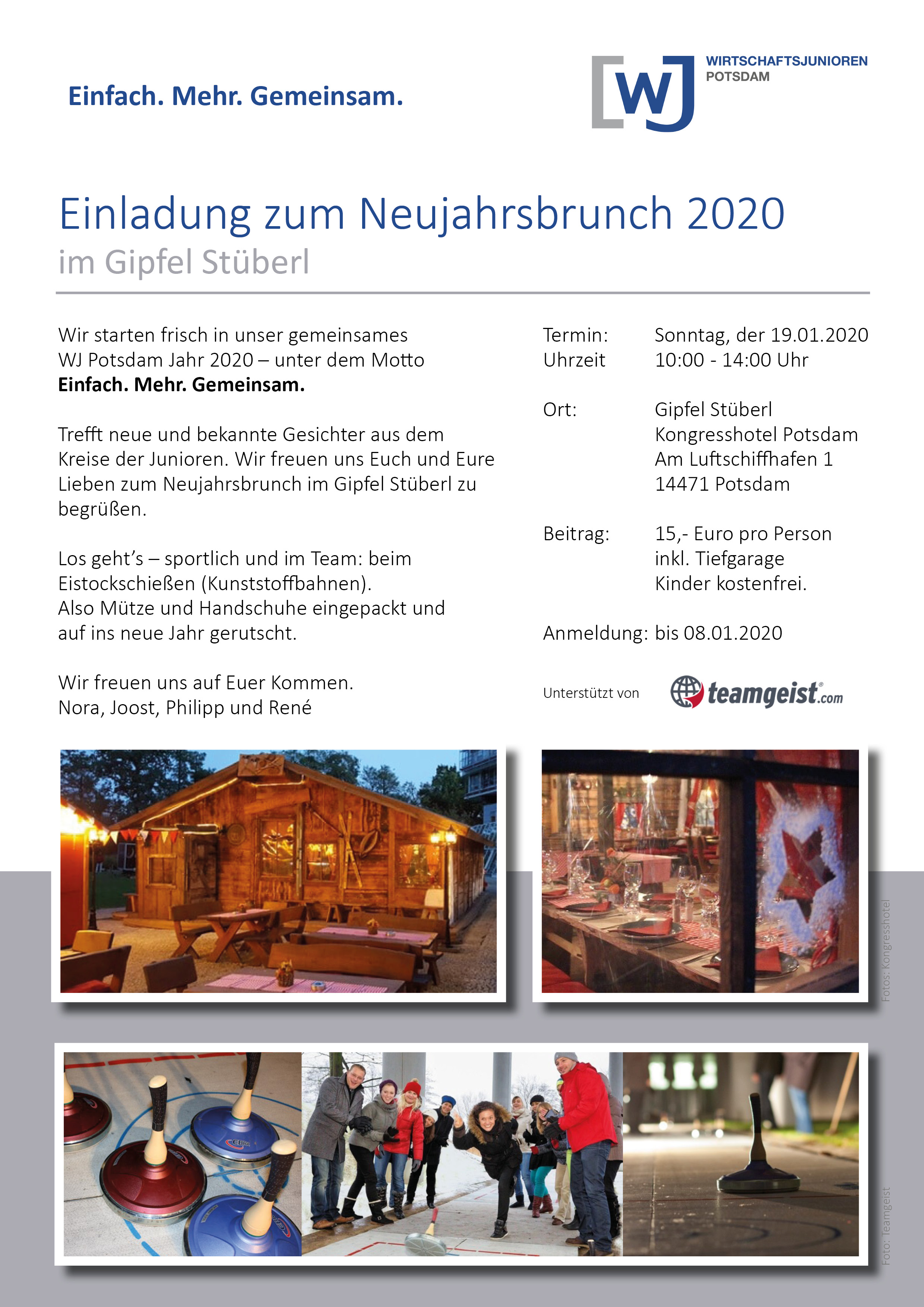 Einladung Neujahrsbrunch