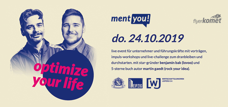 5 jahre ment-you! am 24.10.2019 ab 17:30 uhr im kulturhafen am riverboat